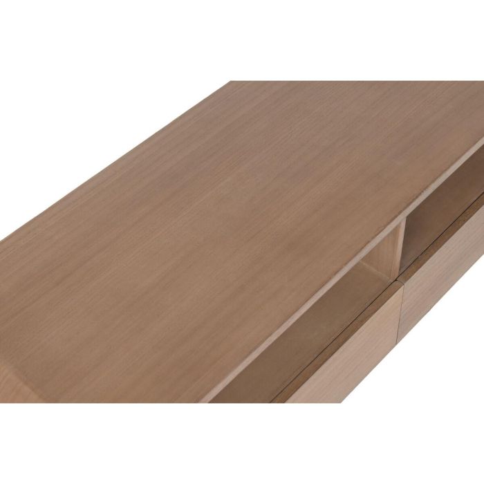 DKD Home Decor Mueble TV Urban Marrón de Madera de Paulownia y Olmo 120 x 40 x 45 cm con 2 Cajones 6