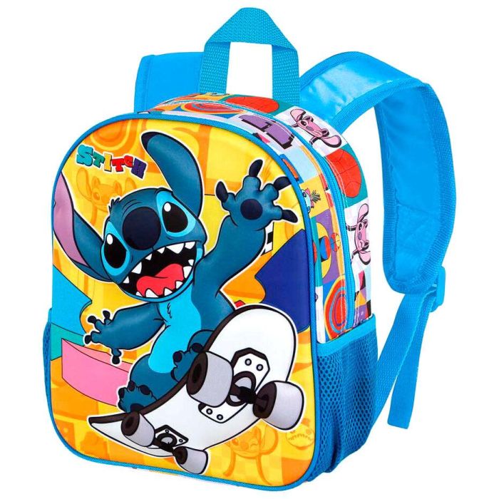 Karaktermania Mochila 3D Lilo y Stitch Skater, 8.5L, con relieve frontal, cremallera y bolsillos laterales 1 Karaktermania Mochila 3D Lilo y Stitch Skater, 8.5L, con relieve frontal, cremallera y bolsillos laterales 1