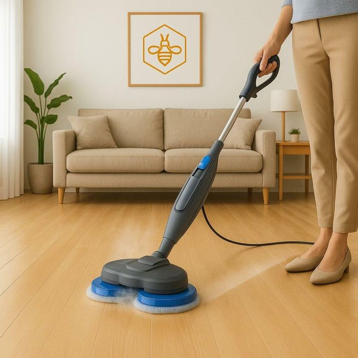 Eziclean EZI3760372559175 Fregona Limpiadora a Vapor Steam Wave 360, 1200W, 24g/min, 450ml, Negro/Azul 1 Eziclean EZI3760372559175 Fregona Limpiadora a Vapor Steam Wave 360, 1200W, 24g/min, 450ml, Negro/Azul 1