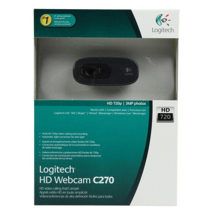 Logitech C270 Webcam HD 720p 3 MP 3