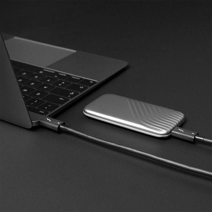 Lindy 1m Thunderbolt 4 Cable, 40Gbps, passive 4 Lindy 1m Thunderbolt 4 Cable, 40Gbps, passive 4