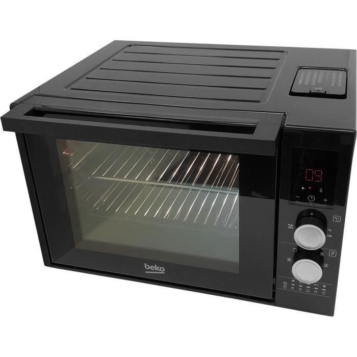 Mini horno - BEKO - BMF30QVB - 30 L - Multifunción - Calor agitado - Pantalla LED - 7 funciones - Negro