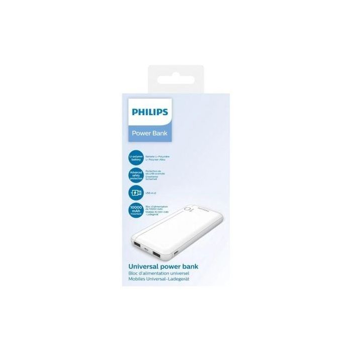 Powerbank 10000mAh Philips DLP1810NW/62/ Blanca 1