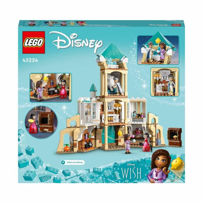 LEGO Disney Wish 43224 Castillo del Rey Magnífico, juguete de la película Wish con minifigura de Asha, Dahlia y el Rey Magnífico 1