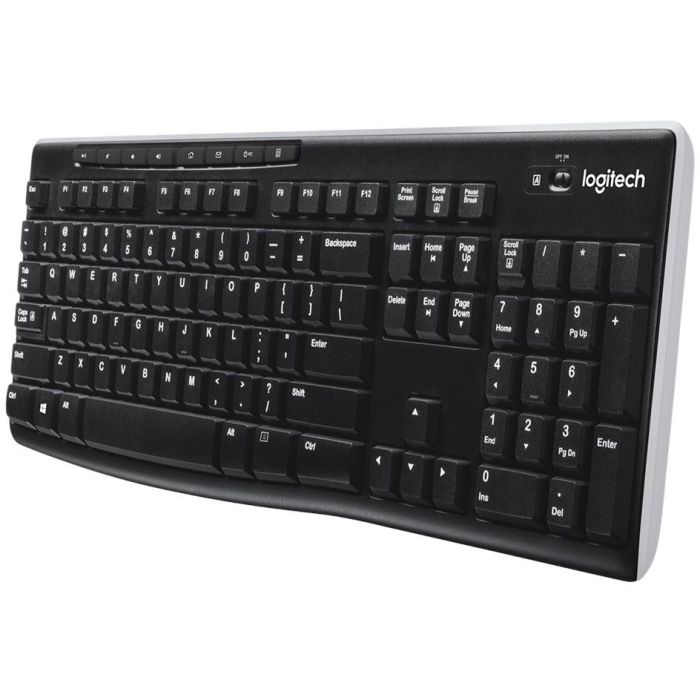 Logitech K270 Teclado Inalámbrico con Receptor Unifying USB, Conexión 2.4 GHz Fiable, Resistente a Salpicaduras, Teclado Numérico 1 Logitech K270 Teclado Inalámbrico con Receptor Unifying USB, Conexión 2.4 GHz Fiable, Resistente a Salpicaduras, Teclado Numérico 1
