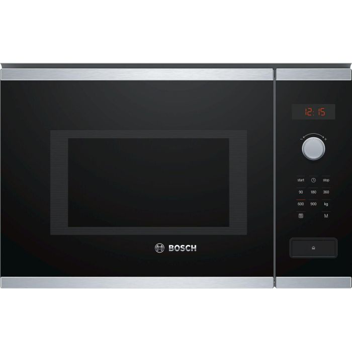 Bosch Serie | 4 BFL553MS0 Horno microondas monofunción empotrable 25 litros 900 Watt acero inoxidable 0 Bosch Serie | 4 BFL553MS0 Horno microondas monofunción empotrable 25 litros 900 Watt acero inoxidable 0