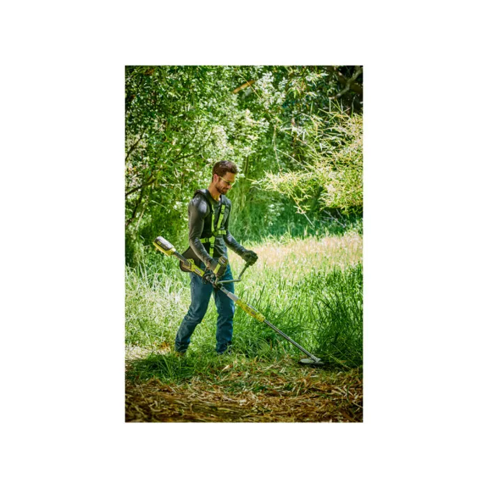 Ryobi RYO1706556088978 Desbrozadora con Manillar, Cable Ø 1 x 1,65 mm, Hoja de 3 Dientes, 1 Batería de Litio 36 V 4,0 Ah y Cargador 1,7 A 3