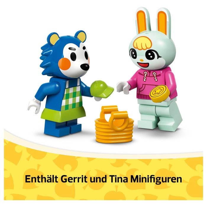 LEGO Animal Crossing Tienda Ropa Hermanas Manitas 77055 Set de Construcción para Niños y Niñas +6 Años con Minifiguras de Pili y Ariel