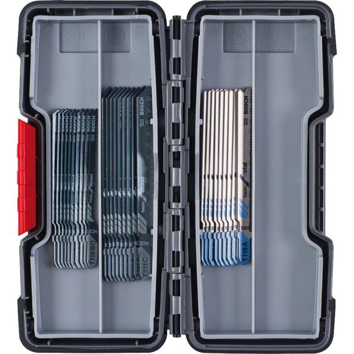 Bosch 30tlg. Stichsägeblatt-Set Holz und Metall T119BO. T111C. T 1 Bosch 30tlg. Stichsägeblatt-Set Holz und Metall T119BO. T111C. T 1