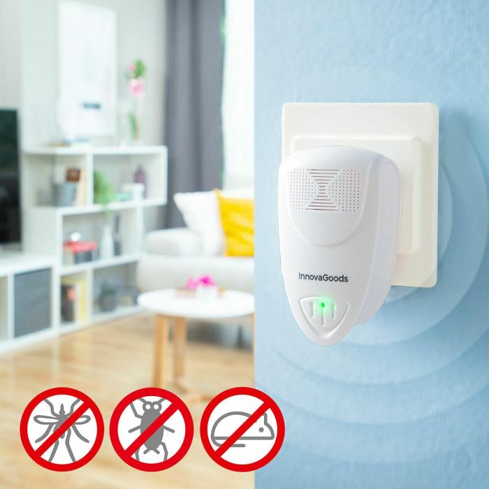 Repelente Ultrasónico de Plagas KL Duo InnovaGoods 2 Unidades Repelente Ultrasónico de Plagas KL Duo InnovaGoods 2 Unidades