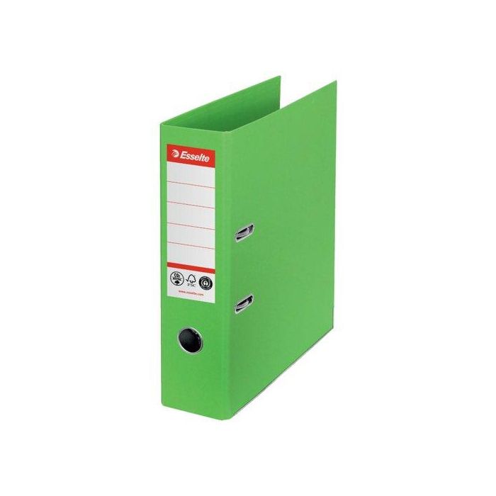 Archivador Palanca Esselte Co2 Neutral Nº1 Carton Forrado A4 75Mm Verde Vivida 10 unidades