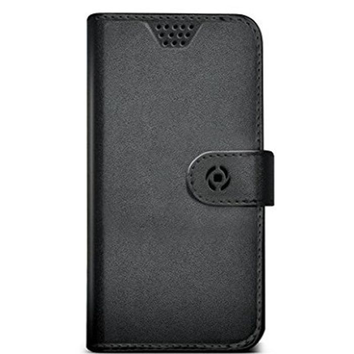 Funda para Móvil Celly WALLYUNILBK Negro Universal