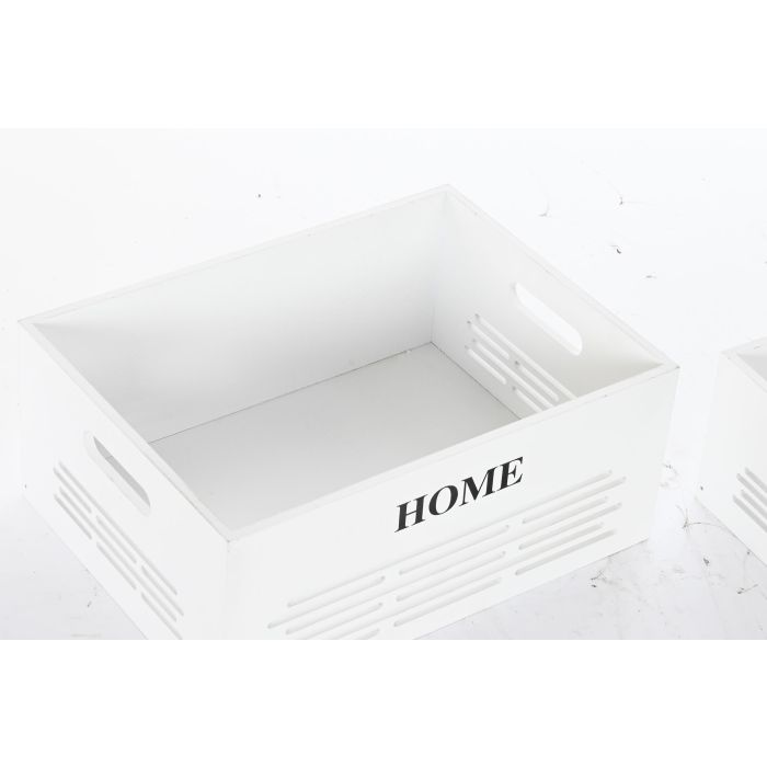 DKD Home Decor Cesta de Ropa Blanca Negra Beige Set de 5 Piezas 30 x 56 x 40 cm 2