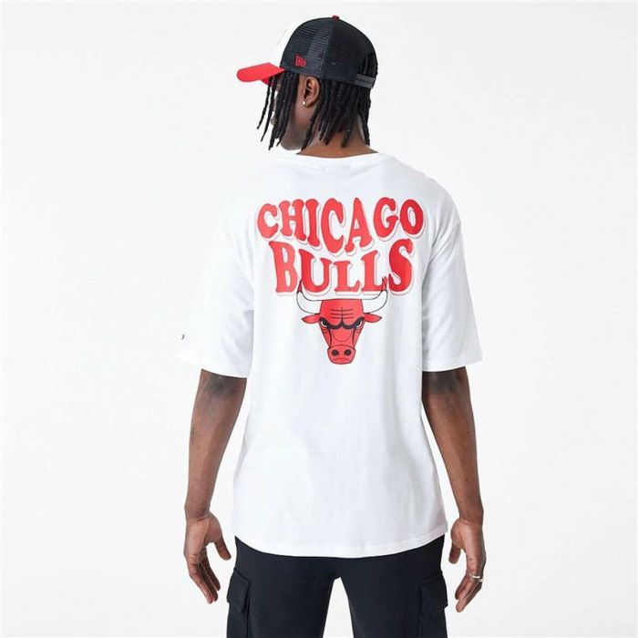 Camiseta de Manga Corta Hombre New Era SCRIPT OS TEE CHIBUL 60435518 Blanco (S) 5