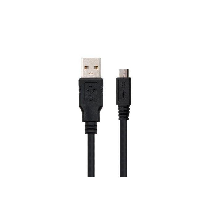 Nanocable Cable USB 2.0 Tipo A Macho a Micro USB B Macho para Móviles y Cámaras Digitales, 0,8 m Negro 1 Nanocable Cable USB 2.0 Tipo A Macho a Micro USB B Macho para Móviles y Cámaras Digitales, 0,8 m Negro 1
