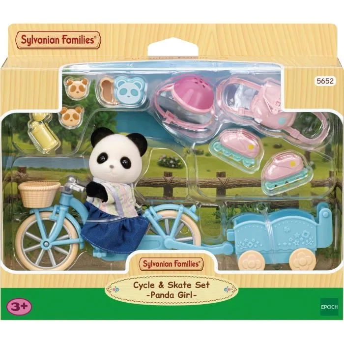 Sylvanian Families The Girl Panda, su bicicleta y su trailer - Familias Sylvania - 5652 - 3 años 2