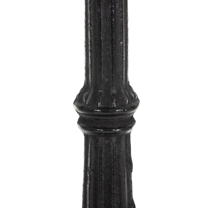 Mesa Comedor Blanco-Negro Metal-Mármol 80 X 80 X 71 cm