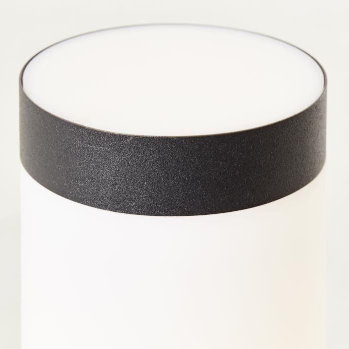 Brilliant DODY Pilona de Exterior con Detector de Movimiento, Negra, Metal y Plástico, Compatible E27 LED 1x10W, IP44 3
