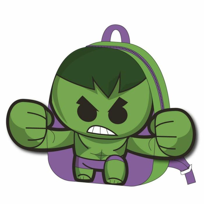 Mochila guarderia personaje peluche avengers hulk 18.0 x 22.0 x 4.0 cm Mochila guarderia personaje peluche avengers hulk 18.0 x 22.0 x 4.0 cm