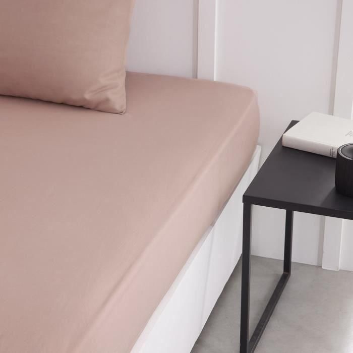 Hoy esencial hoy Charg - 160 x 200+30 cm - 2 personas - 100% une algodón - rosa de arena 2 Hoy esencial hoy Charg - 160 x 200+30 cm - 2 personas - 100% une algodón - rosa de arena 2
