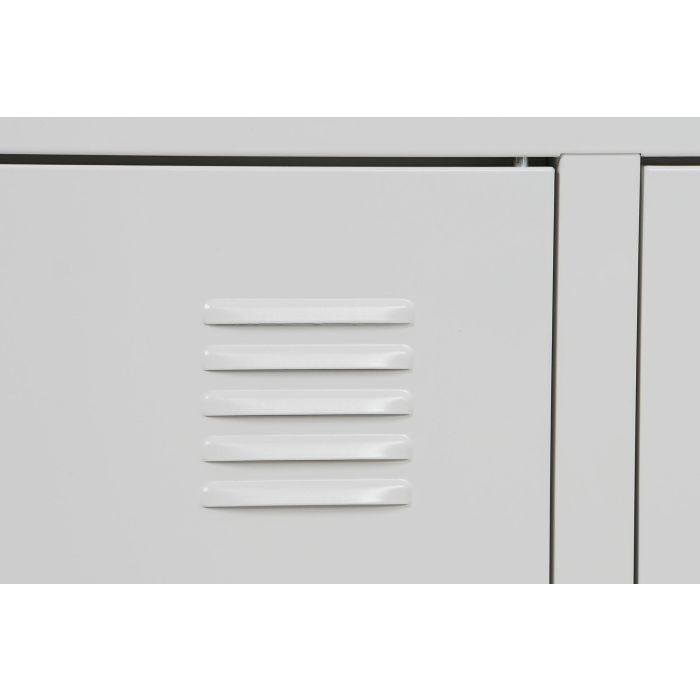 DKD Home Decor Mueble TV Vintage Blanco Metal 120 x 40 x 58 cm 5