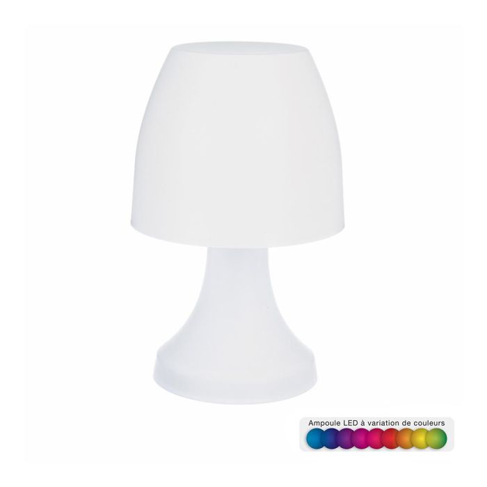 Lampara led de mesa, rgb, a pilas 3 x aaa/lr03 (no incluidas) 17,5 x 27,5 cm, incluye expositor