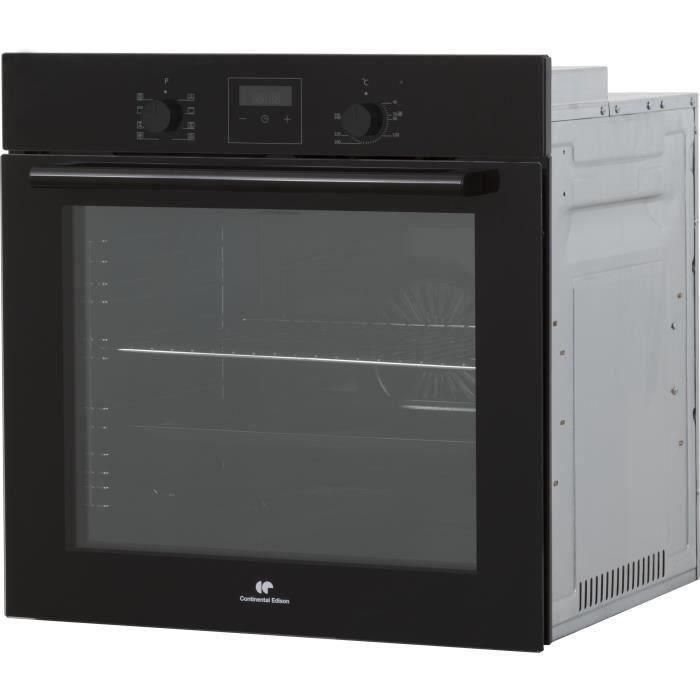 EDISON CONTINENTAL - F80CBP - Catálisis de horno multifunción 80L - calor forzado - Clase A - programador digital - VIDRIO NEGRO 1