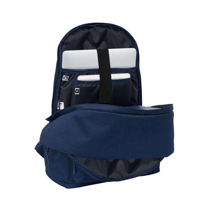 Safta Mochila Doble para Portátil 15,6" + USB Real Madrid Chica Marino 31x44x18 cm 4