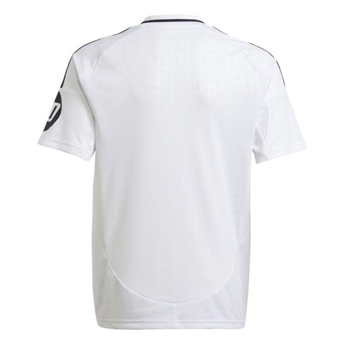 Camiseta de Fútbol de Manga Corta para Niños Adidas Real H Jsy Blanco 45 6