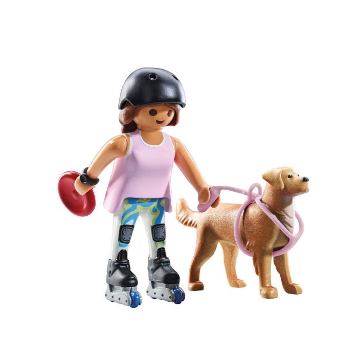 Playmobil Patinadora Con Retriever 71739