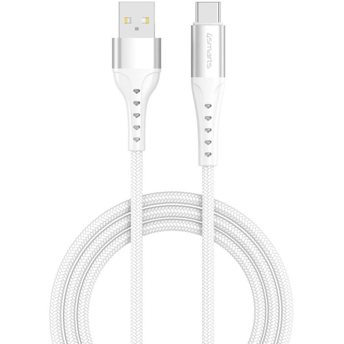 4smarts Cable USB-A a USB-C PrimeCord 18W 1.5m Blanco