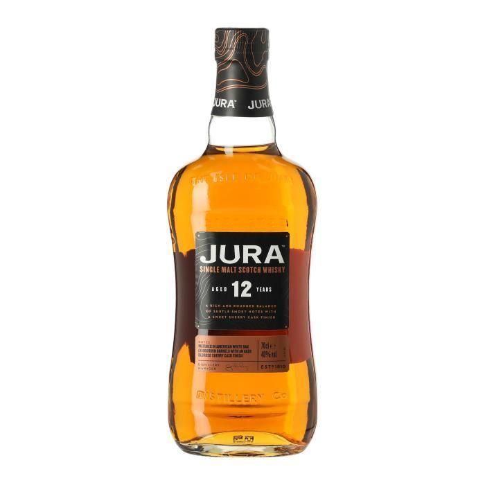 Whisky Escocia Jura 12 Años Single Malt Scotch - 40° 70cl 1