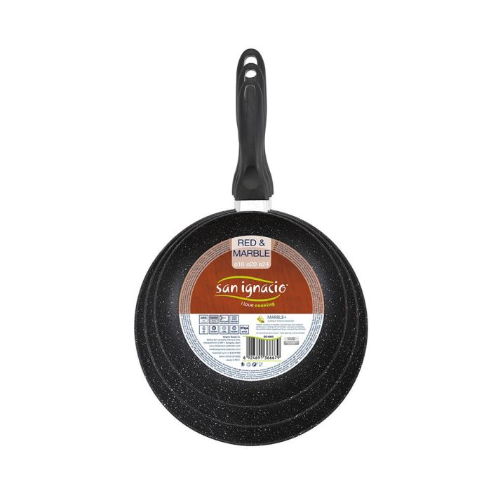 Set 3 sartenes aluminio prensado ø16 / ø20 / ø24 cm 1 Set 3 sartenes aluminio prensado ø16 / ø20 / ø24 cm 1