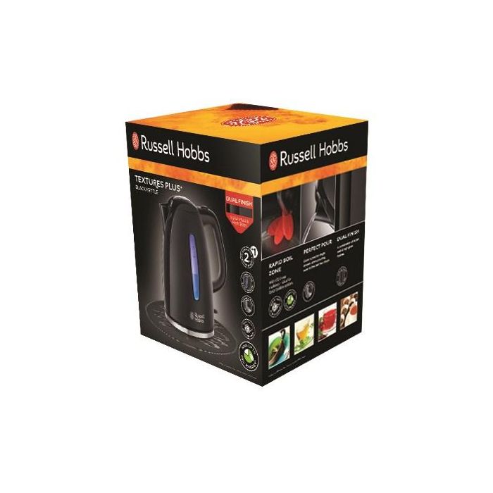 Russell Hobbs Hervidor De Agua Eléctrica 1,7 Litros 2200 W Negro con Ebullición Rápida 1