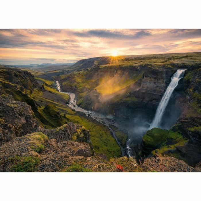 Ravensburger-1000p Puzzle-La Cascada de Háifoss, Islandia (Destacados)-Adultos y niños-Edades 14-Puzzle de Calidad Premium-12000110 4