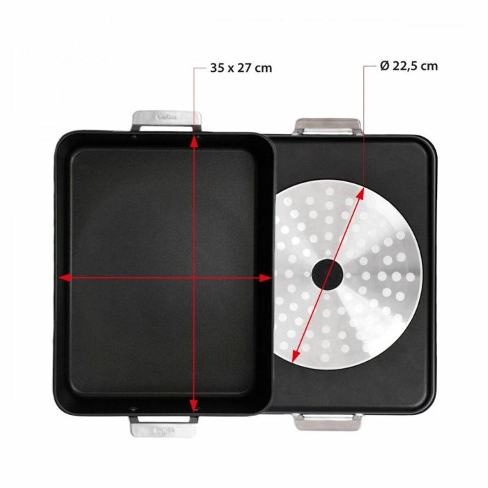 Rustidera Valira 4687/25 35 x 27 cm Negro Acero Inoxidable Aluminio 1