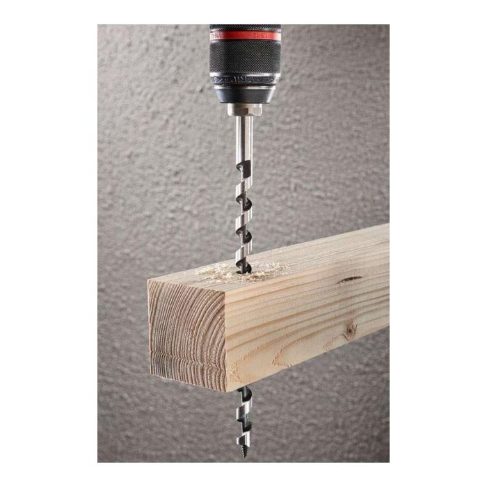 Wolfcraft Broca para vigas de madera, vástago hexagonal, Ø6 x 400 mm, longitud de trabajo 325 mm 1 Wolfcraft Broca para vigas de madera, vástago hexagonal, Ø6 x 400 mm, longitud de trabajo 325 mm 1