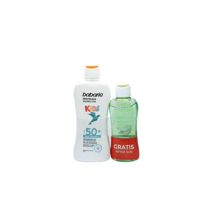 Babaria Kids protector solar SPF50+ resistente al agua 200 ml + balsamo after sun 1 unidad Babaria Kids protector solar SPF50+ resistente al agua 200 ml + balsamo after sun 1 unidad