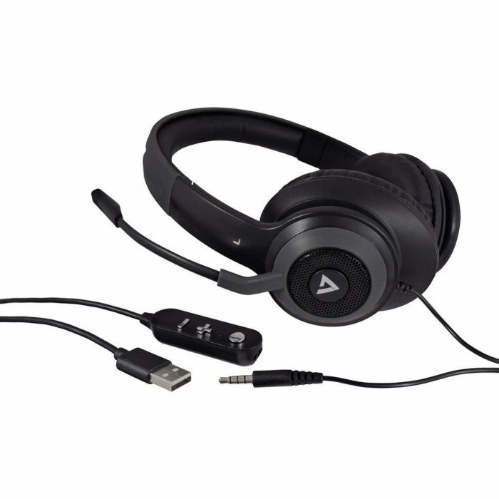 Auriculares con Micrófono V7 HC701 Negro 3 Auriculares con Micrófono V7 HC701 Negro 3