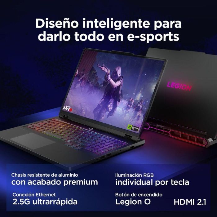 Laptop Lenovo 16" intel core ultra 9 275HX 2 TB SSD Qwerty Español 3