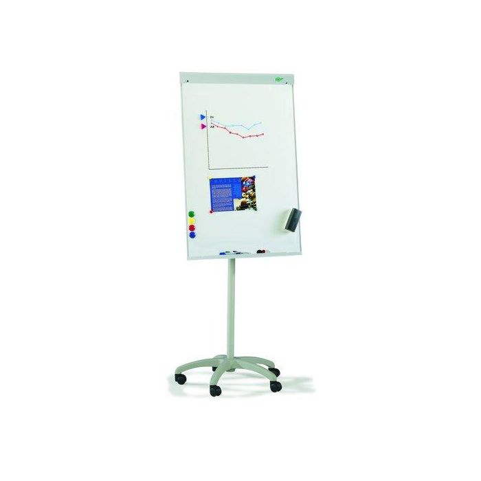 Faibo Pizarra Caballete Metálico con Ruedas 700 x 1020 mm