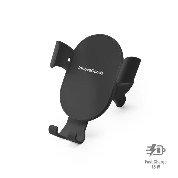 Soporte Cargador Rápido Inalámbrico para Coche Chakar InnovaGoods 2 Soporte Cargador Rápido Inalámbrico para Coche Chakar InnovaGoods 2