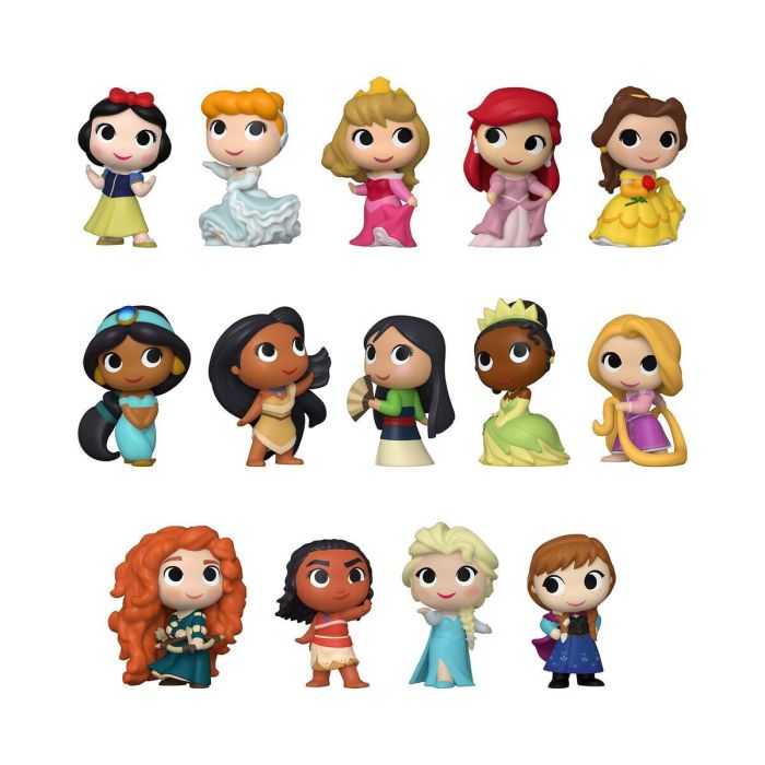 Funko 54740 Mystery Mini: Princesas Disney - Caja Sorpresa de 12 Figuras Coleccionables de 8cm 10