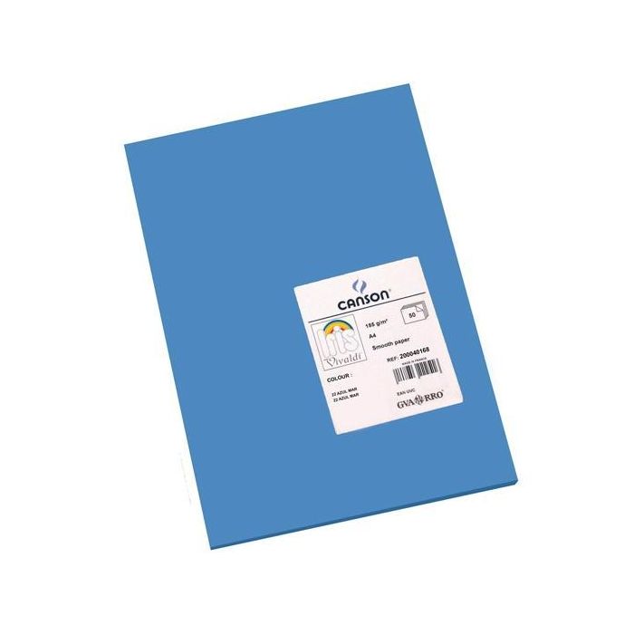 Iris Cartulina 210x297 mm 185 gr Azul Mar -50U- Iris Cartulina 210x297 mm 185 gr Azul Mar -50U-