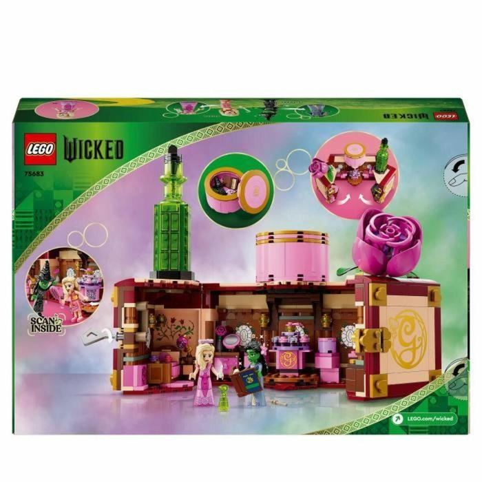 LEGO Wicked 75683 Dormitorio de Glinda y Elphaba - Modelo de coleccionista con minimuñecas 1