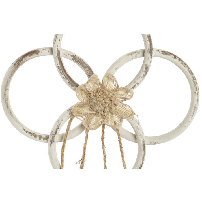 DKD Home Decor Portavela Neoclasico Blanco Metal 24 x 13 x 34 cm 1