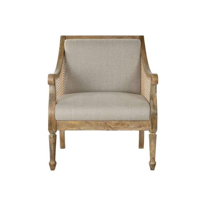 Butaca Item Home DKD Home Decor Beige Natural 75 x 83 x 70 cm 6 Butaca Item Home DKD Home Decor Beige Natural 75 x 83 x 70 cm 6