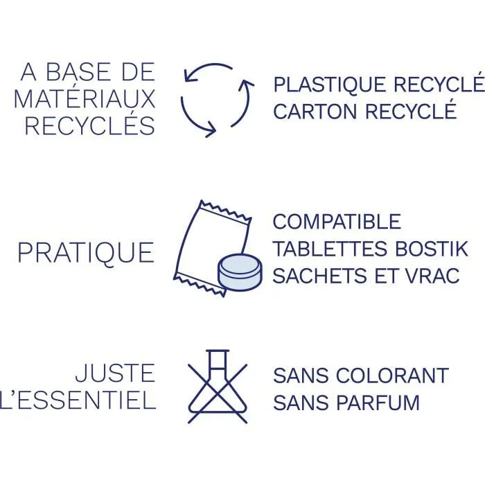 Recambios de absorbente - BOSTIK - Respire - 2 pastillas - Hasta 25 m² - Sin perfume - 2 x 250 g 2