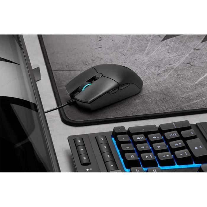 Ratón para juegos CORSAIR KATAR PRO, LED RGB, 12400 ppp, óptico, negro (CH-930C011-EU) 4