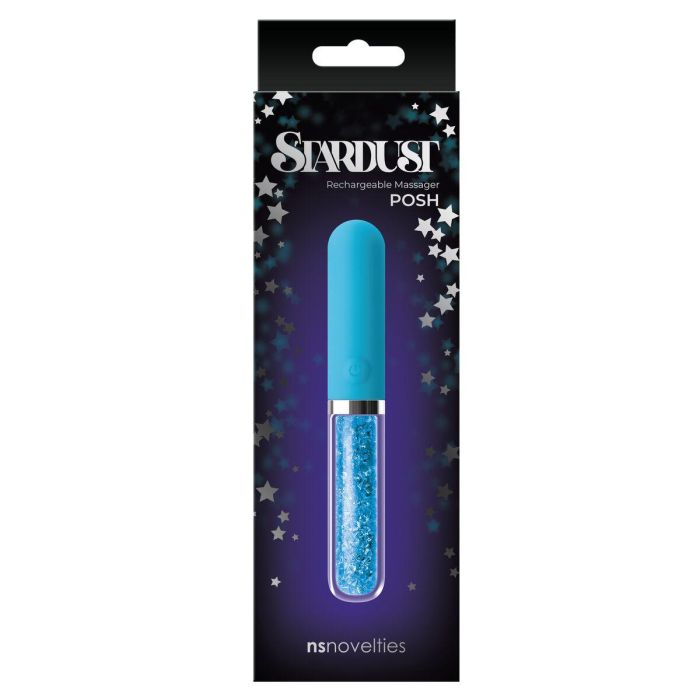 Bala Vibradora NS Novelties Stardust Azul 1 Bala Vibradora NS Novelties Stardust Azul 1